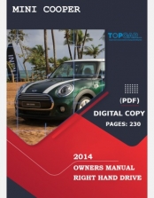 MINI COOPER 2014 OWNERS MANUAL